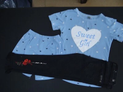 Lote de 3 piezas TALLA 7 Y Niñas 7 Para Toda la Humanidad Jeans Negros y más Combino (G6) Foto 1 de 4