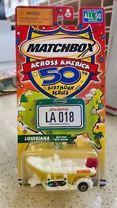 Matchbox Across America Louisiana Raft Boat With Trailer - Picture 1 of 3
