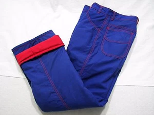Ski Snow Winter Pants Youth 14 Insulated Vivid Blue w/ Red Stitching Hong Kong - Bild 1 von 10