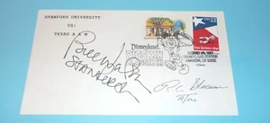Bill Walsh & R.C. Slocum Dual Signed Cachet Envelope Stanford HOF JSA COA - Picture 1 of 3