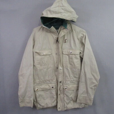Chaqueta utilitaria de campo Burton para hombre M beige con capucha cremallera completa a presión forrada de nailon Foto 1 de 4