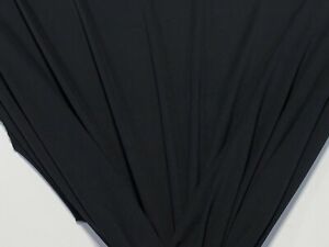Black Poly 4 Way Stretch Swimsuit Fabric 60"W Sport Wear Performance Knit