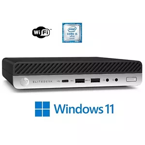 HP 800 G4 Mini PC, WIFI, Core i5 8500T 8/16GB 256/512GB SSD Windows 11 PRO - Picture 1 of 1