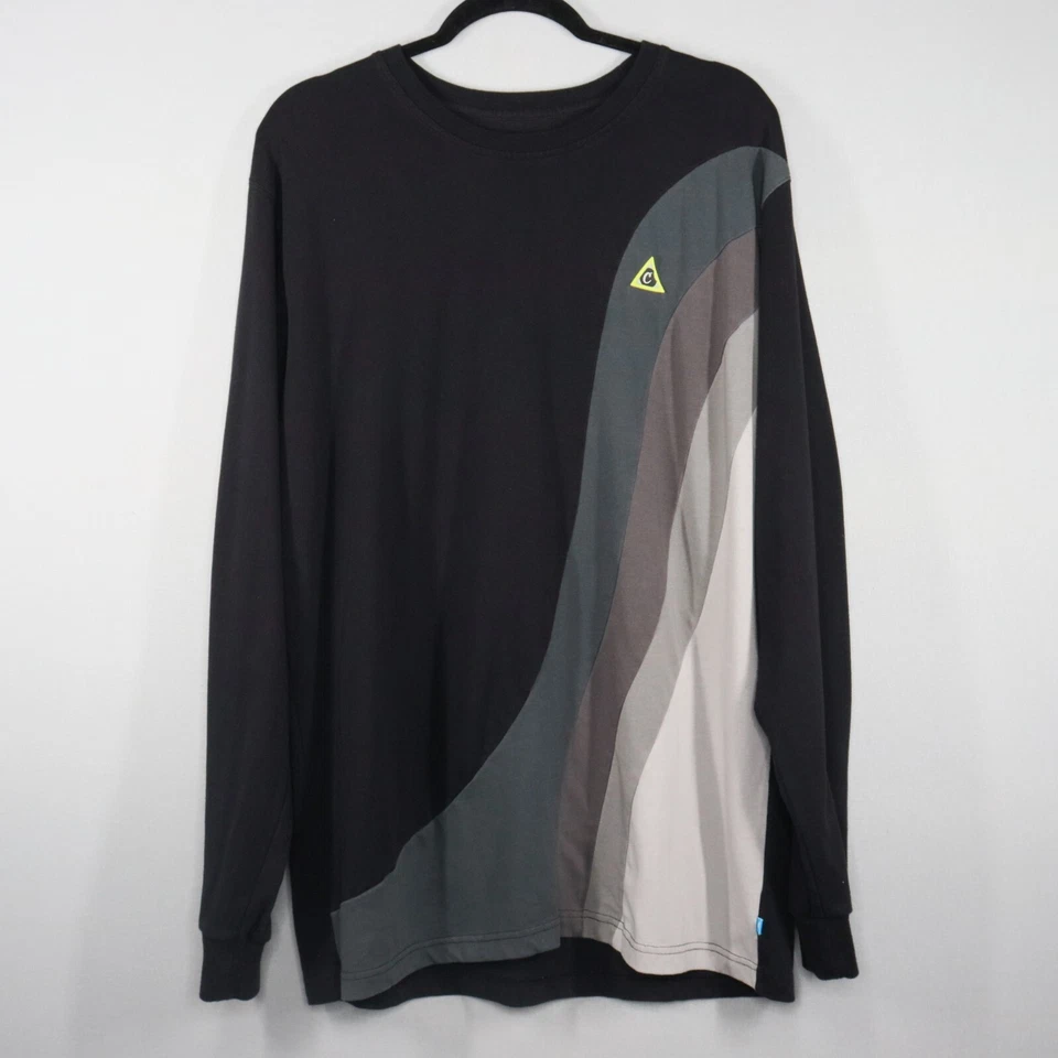 Cookies SF Shirt Mens XL Long Sleeve Black Gray Cannabis Stoner Berner Tee - Image 1 of 4