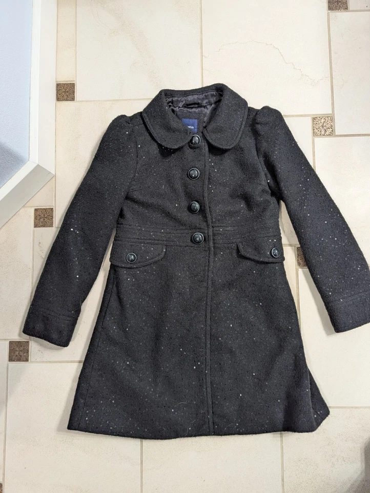 Abrigo de lentejuelas GAP niños niñas talla XL, 12, negro, ¡excelente estado! Foto 1 de 4