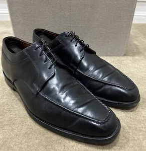 ALLEN EDMONDS CHARLESTON Lace-up Black Leather Dress Shoes MADE IN USA Sz. 9.5 D - Picture 1 of 14
