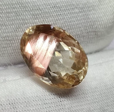 4.1 Cts Natural Pink Schiller Oregon Sunstone Faceted Oval Gemstone Jewelry - Image 1 of 4