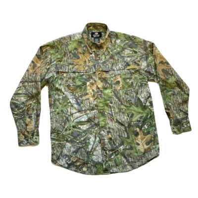 Mossy Oak Obsession Camo Button Down Shirt Hunt Outdoor Lightweight M 38-40 NWOT - Image 1 of 4