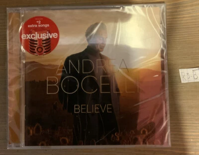🌍 Andrea Bocelli Believe, +2 эксклюзивные дополнительные песни, поцарапанный чехол, новый 😄 - Изображение 1 из 3