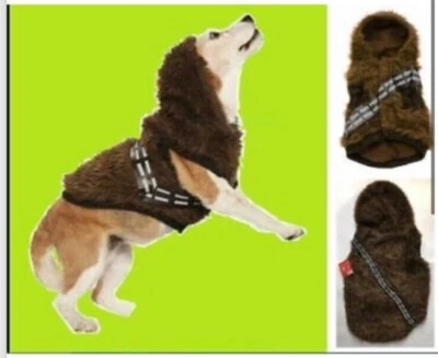 Petco Star Wars Chewbacca LARGE Hoodie Fur Dog Costume COAT Bandolier Reflective - image 1 of 4