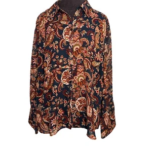 Vintage JL Studio by Jessica London Blouse Shirt Top Women Plus Size 20W (1X) - Picture 1 of 12