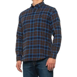 G.H. Bass & Co. Plaid Flannel Shirt - Blue Long Sleeve S - Picture 1 of 1
