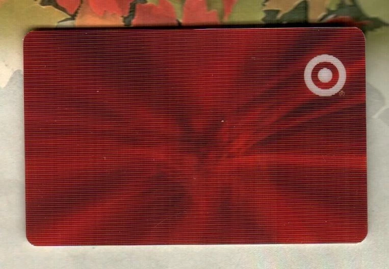 TARGET Flowing Red Waves of Light ( 2003 ) Lenticular Gift Card ( $0 ) RARE - Image 1 of 1
