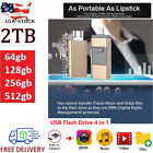 2tb Usb 3.0 Flash Drive Memory Photo Stick For Iphone Android Ipad Type C 4 In1