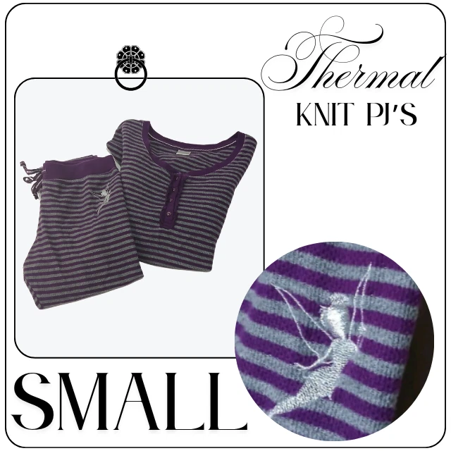 Disney тепловой трикотажа пижамы женщин маленький Динь-Динь колокольчик в полоску длинным рукавом PJ комплект - Изображение 1 из 4