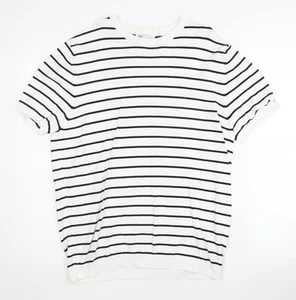 Zara Women's Striped Pullover Jumper Size 14 - Picture 1 of 12