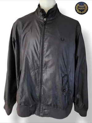 Fred Perry Harrington Black on Black Mesh lined Jacket , Large Mods Casuals - Image 1 of 4