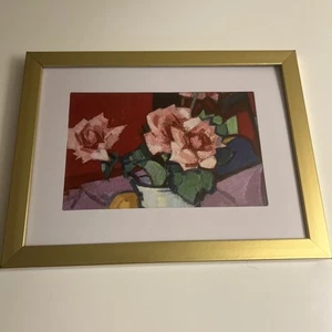 Beautiful Flower British Art print framed - Picture 1 of 3