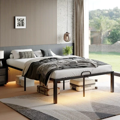 Pinmoco Queen Metal Platform Bed Frame with 16.5'' Large Under Bed Storage - Image 1 of 2
