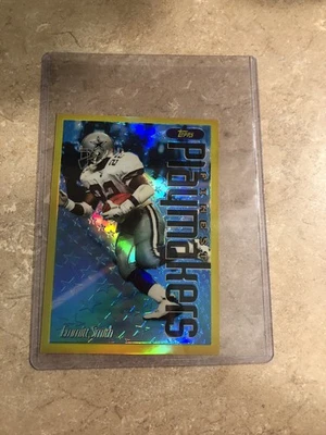 1996 Topps Finest - Emmitt Smith Pro Bowl Playmakers Jumbo Gold Refractor NO 18! - Image 1 of 2