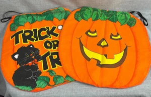 De Colección Años 90 Halloween Tela Truco o Trato Bolsa Ratón Gato Calabaza Cordón Cantidad 2 - Imagen 1 de 7