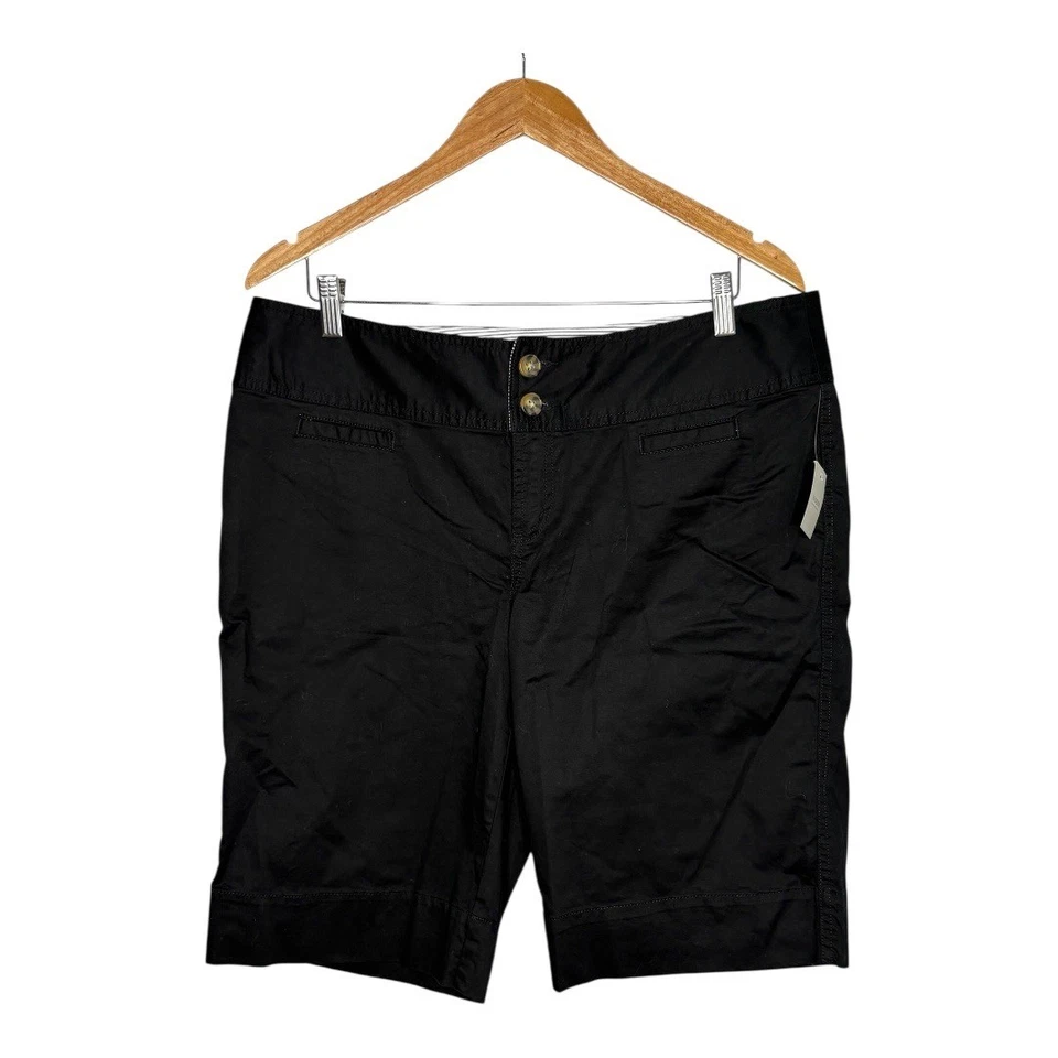 Bermudas Madison Doble Botón Negras Bolsillos Mujer Talla 14 Nuevas con Etiquetas Foto 1 de 4