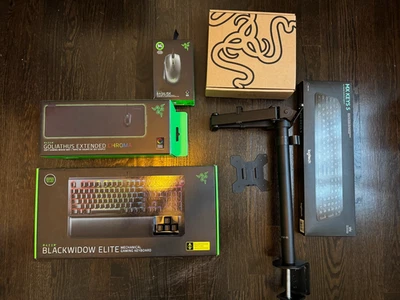 Razer Chroma RGB Gaming Bundle Lot – Keyboard, Mouse, Mousepad, Stand + Extras - Image 1 of 4