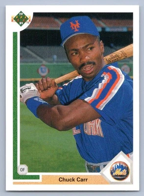 1991 Upper Deck Chuck Carr #514b New York Mets - Image 1 of 2