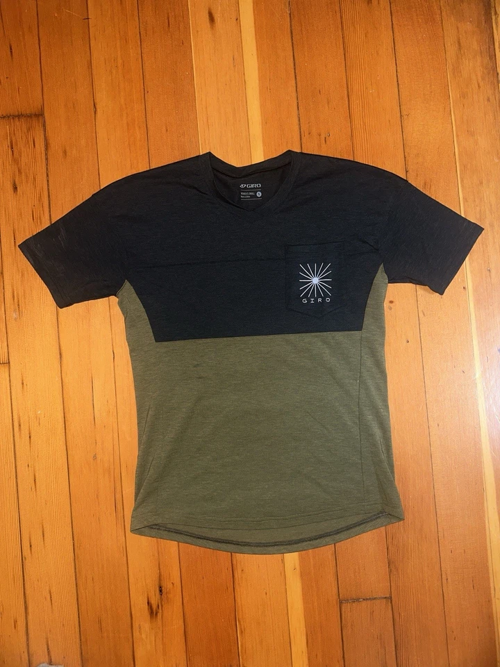 Camisa Giro Trail Pequeña Mujer Mezcla Merino Ciclismo Mtb Bicicleta Jersey Bolsillo Cremallera Foto 1 de 4