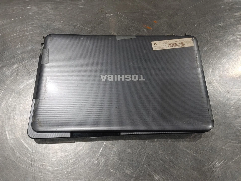 Toshiba Satellite C855D-S5351 Laptop Power Tested Silver/Black - Fair - Image 1 of 4