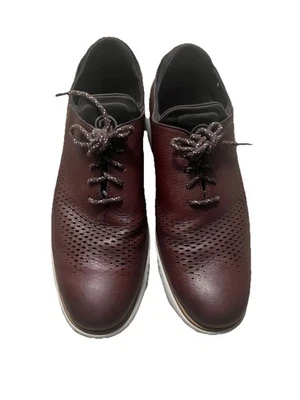 Zapatos Cole Haan 2.Zerogrand Ala Láser Cuero Borgoña C34072 Para Hombres Talla 10M Foto 1 de 4