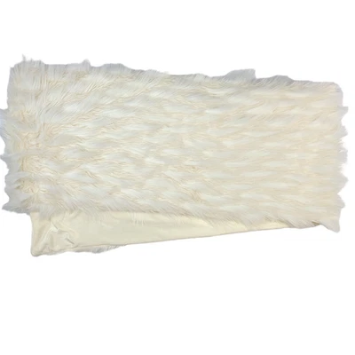 Corredor de mesa Tahari Home de piel sintética marfil suave de lujo acogedor elegante Foto 1 de 4