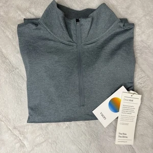 Herren Vuori Ponto 1/2 Reißverschluss Stehkragen Staubig Blau Meliert Medium Kostenloser Versand A25 - Bild 1 von 3