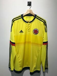 COLOMBIA NATIONAL TEAM 2016 HOME FOOTBALL SOCCER SHIRT JERSEY CAMISETA ADIDAS