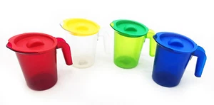Roltex Small 500ml Polycarbonate Plastic Jug Frosted Coloured with Lid HQ - Picture 1 of 11