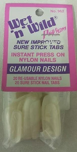 Vintage Press-On Nails! Pack of 20! Unique old hard to find retro items! NICE! - Bild 1 von 3