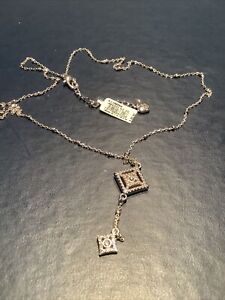 Brighton Illumina Diamond  Silver Swarovski Crystal Necklace NWT/pouch