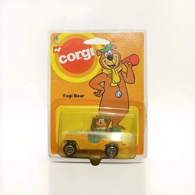 Vintage 1981 Hanna-Barbera CORGI Yogi Bear Jeep Diecast Car Yellow - NIP - Image 1 of 4