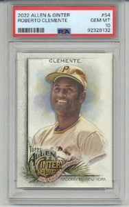 2022 Topps Allen & Ginter #54 Roberto Clemente Pittsburgh Pirates PSA 10 LOW POP - Bild 1 von 2
