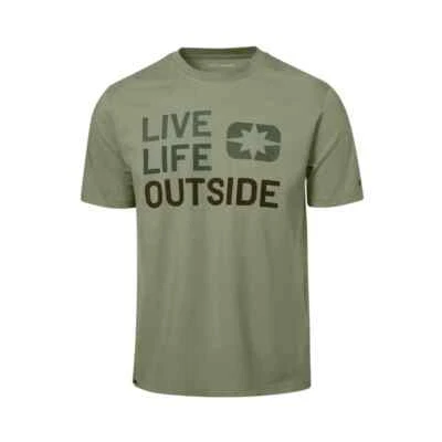 Camiseta POLARIS LIFE OUTDOOR Hombre - Tallas GRANDES o 2XL - Verde - NUEVA Foto 1 de 2