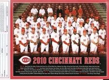 2010 Cincinnati Reds Team Photo  Scott Rolen Joey Votto Dusty Baker Mike Leake