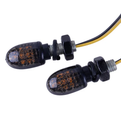 2x Mini Luz de Señal de Giro LED Lámpara Indicadora apta para Motocicleta ATV Dirt Bike hm Foto 1 de 4