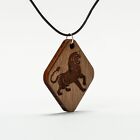 Wooden Leo - The Lion Pendant Necklace