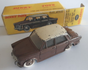 Dinky Toys Ancienne Grande Vue Fiat 1200 "531" Marron/Blanche + Boîte EN L'ETAT