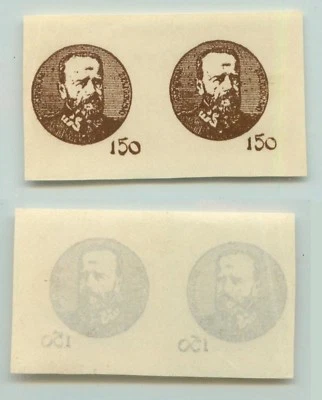 Lituania Central 1921 SC 58 par de prueba como nuevo. e968 Foto 1 de 2