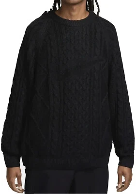 NOVO Suéter Nike Malha Cabo DQ5176-010 Masculino GRANDE Novo com etiquetas - Imagem 1 de 4