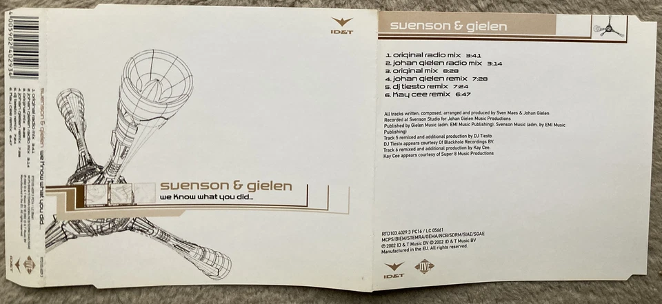 Svenson & Gielen - We Know What You Did / 6 Track MCD - Bild 1 von 1