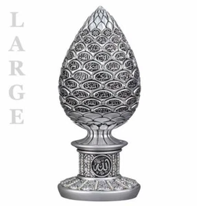 Modefa Turkish Islamic Home Table Decor | Large 99 Names Allah Egg Silver 160-4G - Picture 1 of 3