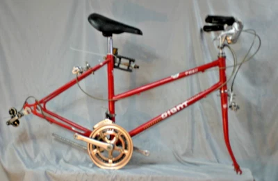 1990 Giant Cabriolet Road Bike Frame Set 17" Medium Lugged Steel Cafe Commuter ~ - Image 1 of 4