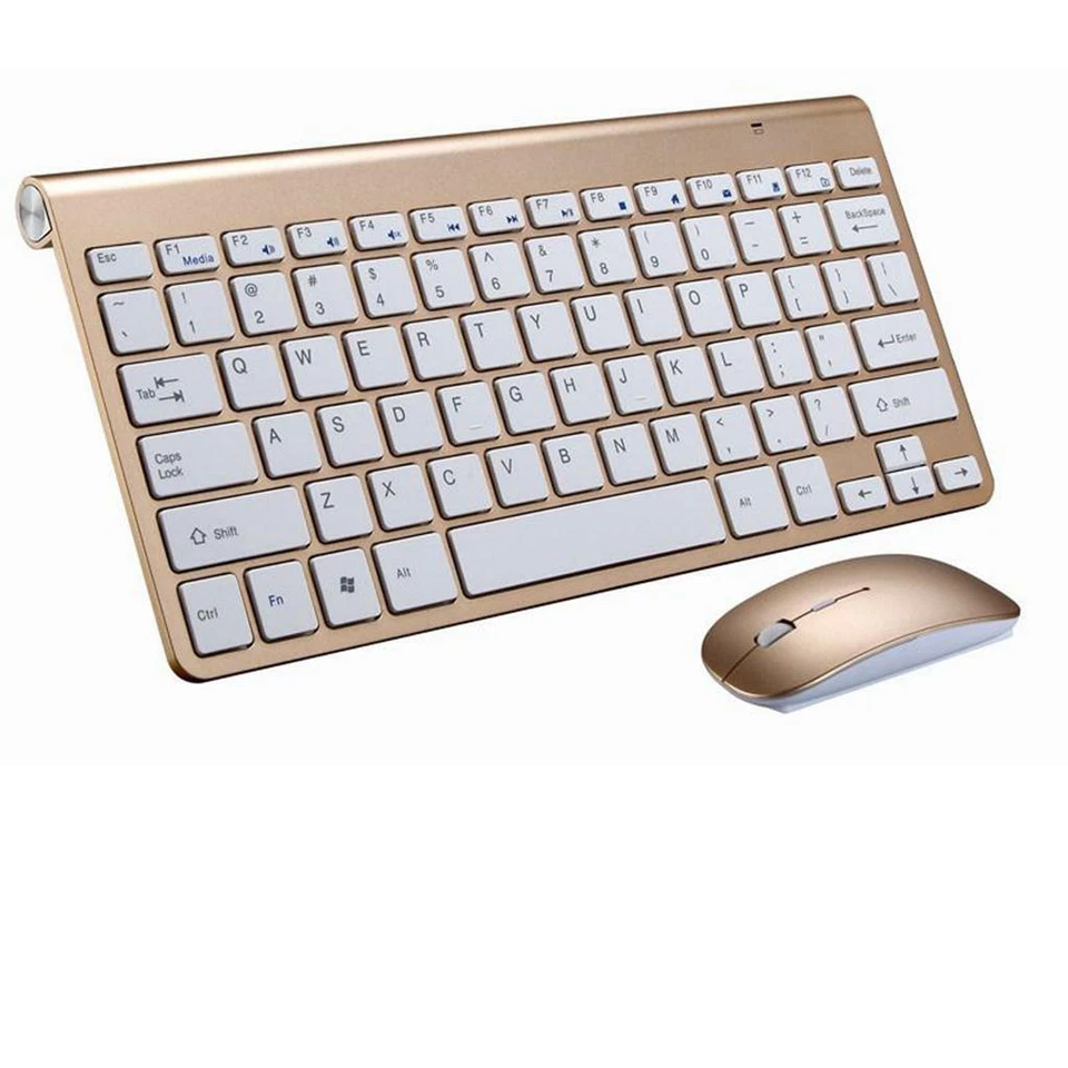 Flat Wireless Keyboard & 1200DPI Portable Mouse Combo for Windows PC Mac - Image 1 of 1